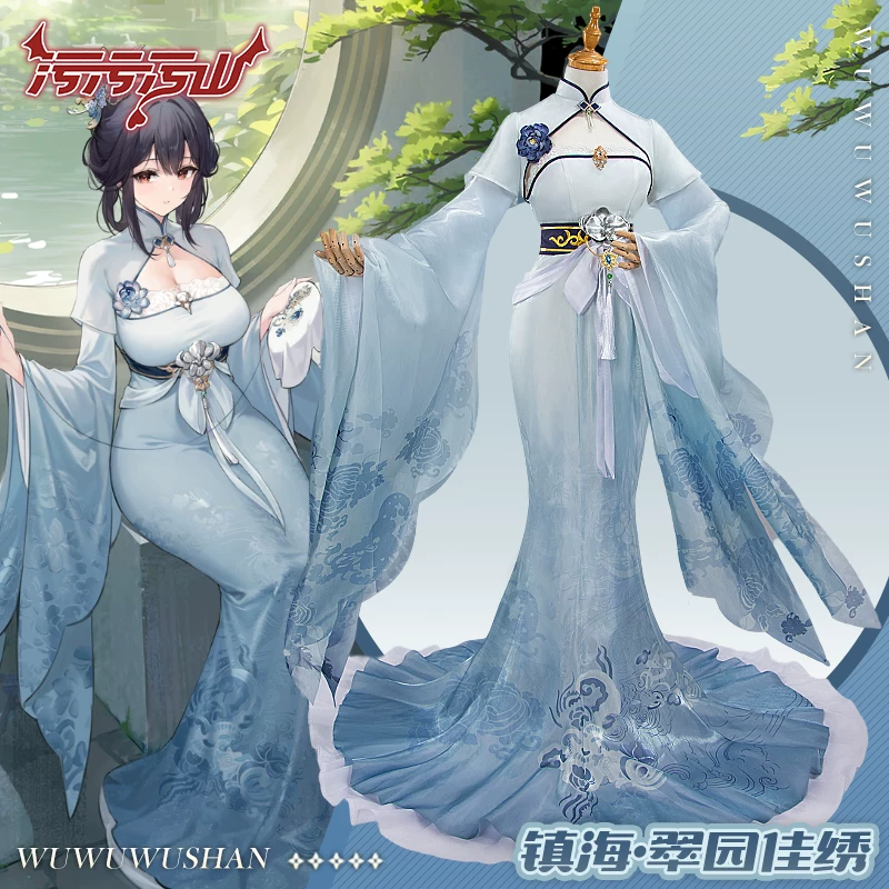 Azur Lane: Chen Hai | Blue National Style Dress Cosplay Costume