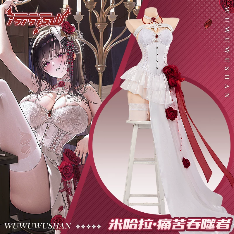 Goddess of Victory NIKKE: Mihara | White Pain Devourer Dress Cosplay Costume
