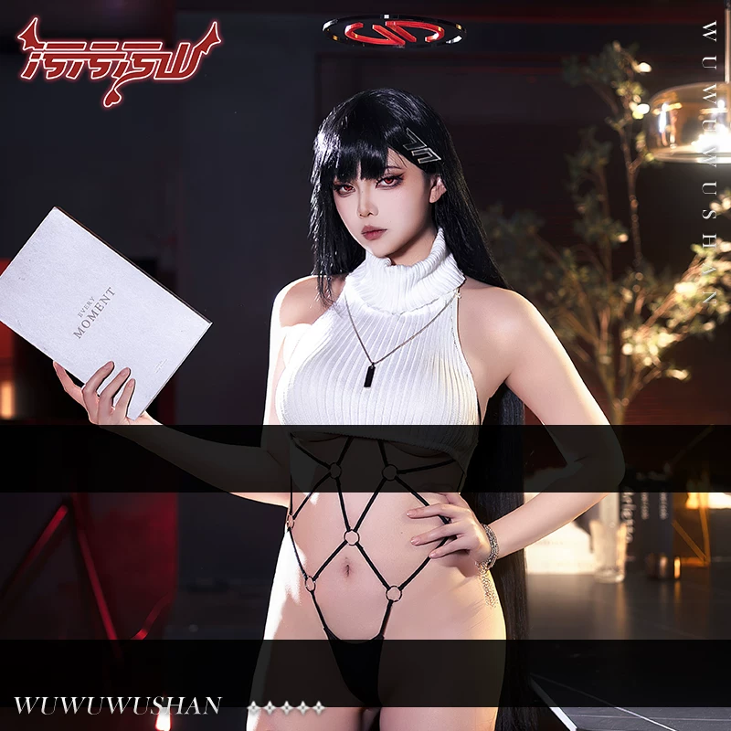 Alternative view of Blue Archive: Rio Tsukatsuki | White Sweater Cosplay Costume