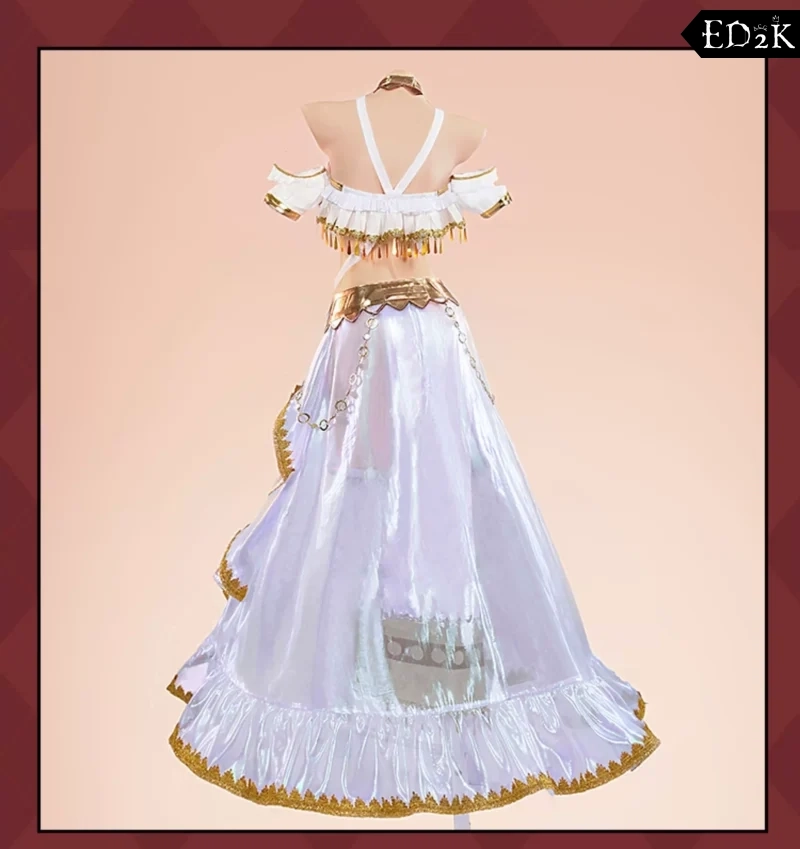 [Pre-Order] Night Of The Dead: Rutha | White Gothic Lolita Cosplay Costume