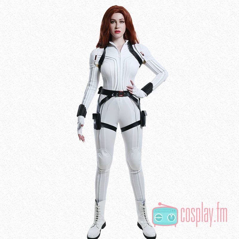 Alternative view of [Pre-Order] Marvel: Black Widow | White Battle Suit Cosplay Costume