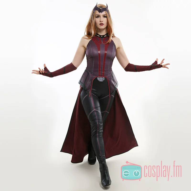 Alternative view of [Pre-Order] X-Men: Wanda Maximoff (Scarlet Witch) | Red Battle Suit Cosplay Costume