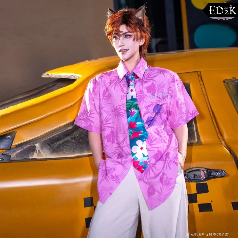 [Pre-Order] Zootopia: Nick Wilde | Pink Cosplay Costume Set
