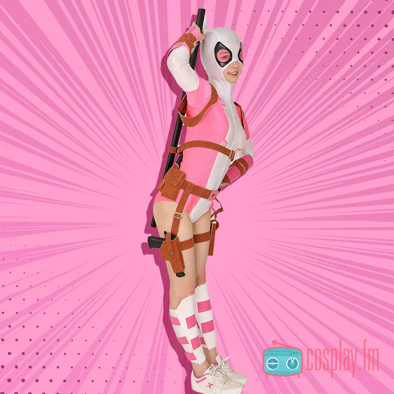 Alternative view of [Pre-Order] Howard the Duck Vol 6 #1: Gwenpool (Gwendolyn "Gwen" Poole) | Pink Battle Suit Cosplay Costume