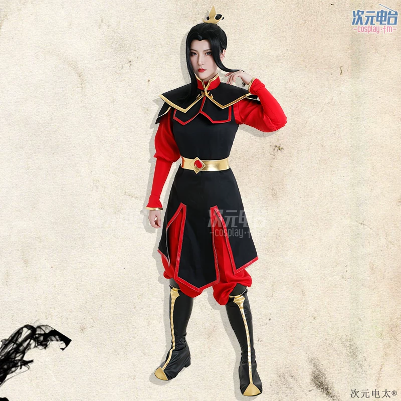 Alternative view of [Pre-Order] Avatar: The Last Airbender: Azula | Red Black Battle Suit Cosplay Costume